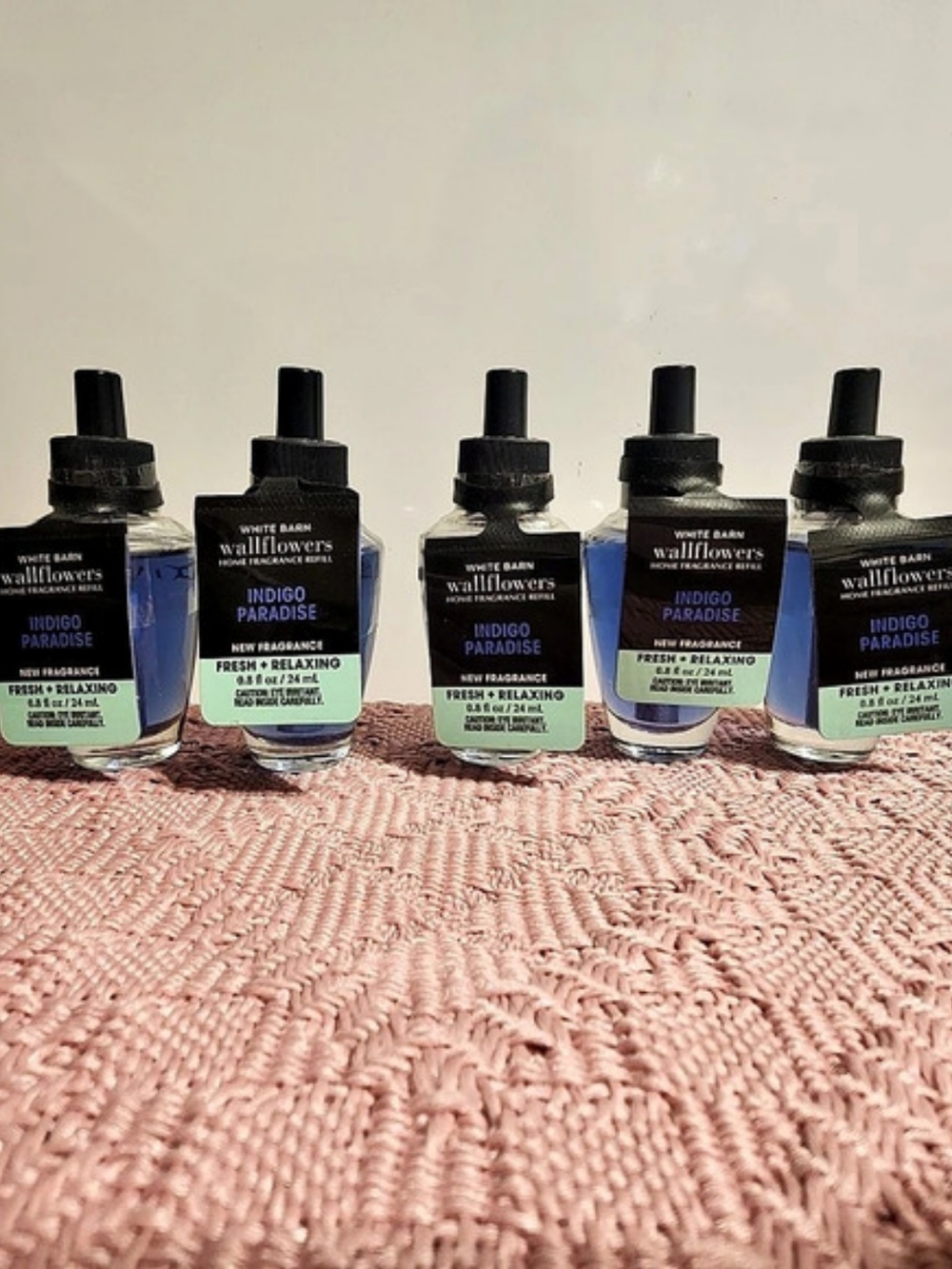 5 Bath & Body Works Indigo Paradise Wallflowers Home Fragrance Refill Fragrance